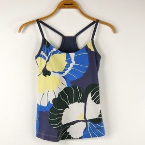 Patagonia Floral Tank Top w/ Built-In Shelf Bra XS